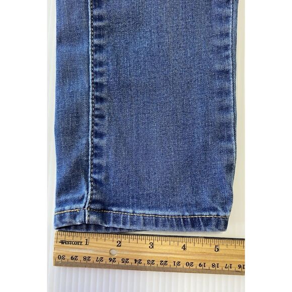 Levis Mid Rise Skinny Faded Blue Denim Jeans Women's Size 28 X 30 (actual 26x30) - Picture 9 of 13